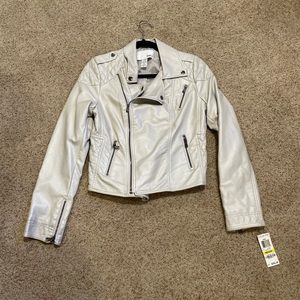 Bar III Faux Leather Jacket